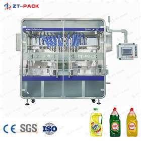 Liquid Soap Detergent Servo Piston Filling Machine