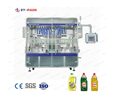 Liquid Soap Detergent Servo Piston Filling Machine