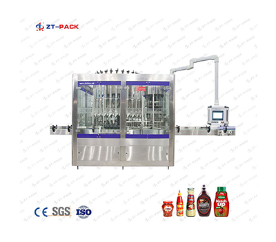 8000BPH Ketchup Sauce Rotary Filling Machine